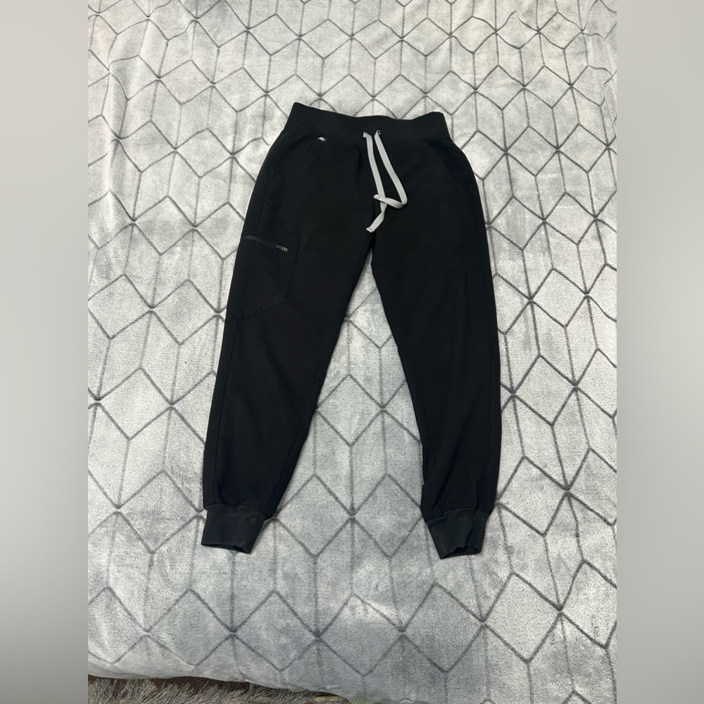 FIGS Zamora Scrub Jogger Black XS
